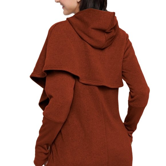 Cape-style wrap around hoodie - Picture 5 of 6